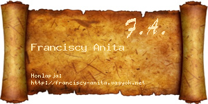 Franciscy Anita névjegykártya